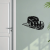 CIFbuy Aluminum Western Cowboy Hat Silhouette Wall Art Decor Country Theme Home Decoration Gift(TikTok, temu pick-up service)