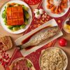 Chinese New Year Table Runner, 2026 Horse Theme Red Gold Linen Table Decoration for Spring Festival Home Party