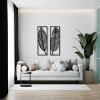 CIFbuy Vintage Botanical iron Wall Art Set Tropical Leaves Floral Printed Wall Hanging for Living Room Bedroom Kitchen Bathroom Decor (TikTok