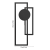 CIFbuy Abstract Line iron Wall Art Set Modern Minimalist Black and White Decor for Living Room Bedroom Office Halloween Gift (TikTok