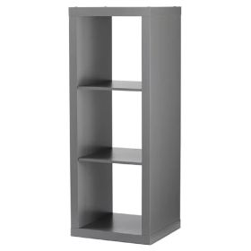 3-Cube Storage Organizer (Color: Gray)