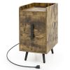 Nightstand Side Tables with 2 Drawers and 2 USB Ports
