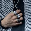 Mini Finger Ring Watch Square Quartz Easy Reader Watch Alloy Case Watch 4 Colors Valentine's Day Gift For Her